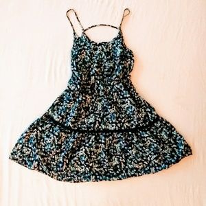 Navy Blue floral dress